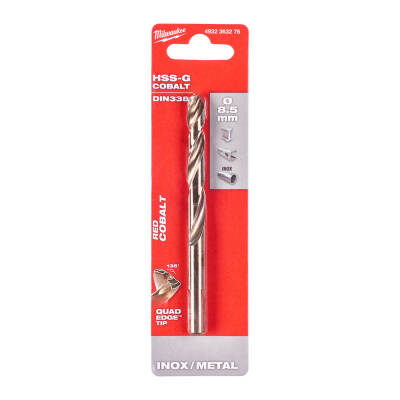 Milwaukee RED Kobalt HSS-G Co Metal Matkap Ucu 8,5 x 117 mm 4932363276 - 1