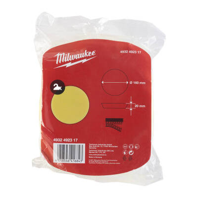 Milwaukee Sarı İnce Polisaj Süngeri 160 mm 2'li 4932492317 - 1