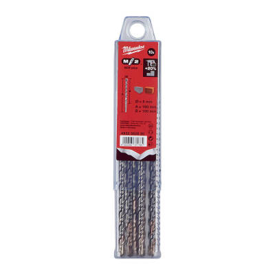 Milwaukee SDS-Plus M2 Beton Matkap Ucu 5 x 160 mm 10'lu 4932352520 - 1