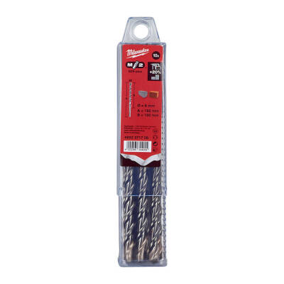 Milwaukee SDS-Plus M2 Beton Matkap Ucu 8 x 160 mm 10'lu 4932371706 - 1