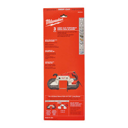 Milwaukee Şerit Testere Bıçağı 1139,83 mm 14 TPI 3'lü 48390511 - Milwaukee