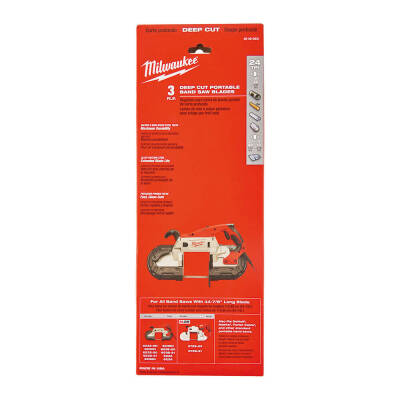 Milwaukee Şerit Testere Bıçağı 1139,83 mm 25 TPI 3'lü 48390531 - 1