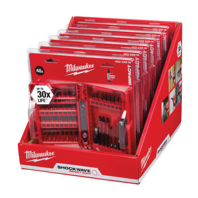 Milwaukee SHOCKWAVE Darbeli Bits Uç Seti 48 Parça 4932430906 - 2