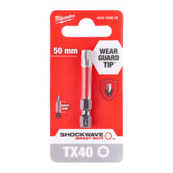 Milwaukee SHOCKWAVE Darbeli Bits Uç TX40 x 50 mm 4932430890 - Milwaukee