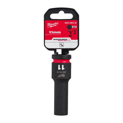 Milwaukee SHOCKWAVE Darbeli Lokma 1/2 inç 11 mm Derin 4932480329 - 2