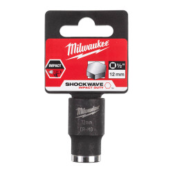 Milwaukee SHOCKWAVE Darbeli Lokma 1/2 inç 12 mm Kısa 4932478037 - Milwaukee