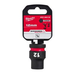 Milwaukee SHOCKWAVE Darbeli Lokma 1/2 inç 12 mm Kısa 4932480306 - Milwaukee