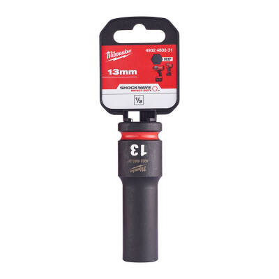 Milwaukee SHOCKWAVE Darbeli Lokma 1/2 inç 13 mm Derin 4932480331 - 1