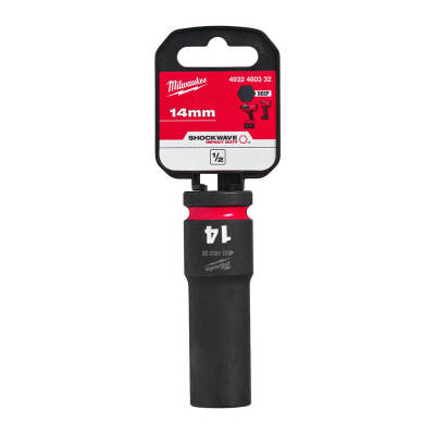 Milwaukee SHOCKWAVE Darbeli Lokma 1/2 inç 14 mm Derin 4932480332 - 1