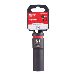 Milwaukee SHOCKWAVE Darbeli Lokma 1/2 inç 15 mm Derin 4932480333 - Milwaukee