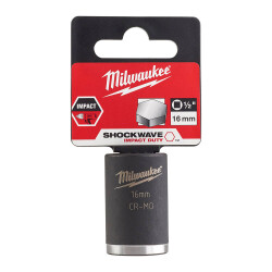 Milwaukee SHOCKWAVE Darbeli Lokma 1/2 inç 16 mm Kısa 4932478041 - Milwaukee