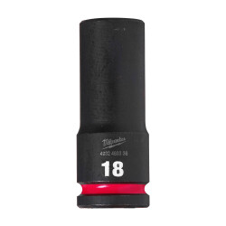 Milwaukee SHOCKWAVE Darbeli Lokma 1/2 inç 18 mm Derin 4932480336 - Milwaukee