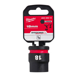 Milwaukee SHOCKWAVE Darbeli Lokma 1/2 inç 18 mm Kısa 4932480312 - Milwaukee