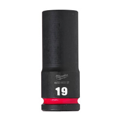 Milwaukee SHOCKWAVE Darbeli Lokma 1/2 inç 19 mm Derin 4932480337 - 2