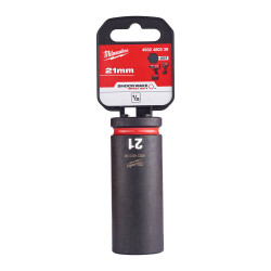 Milwaukee SHOCKWAVE Darbeli Lokma 1/2 inç 21 mm Derin 4932480339 - Milwaukee