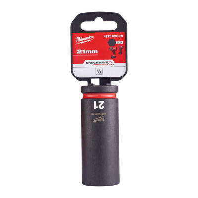 Milwaukee SHOCKWAVE Darbeli Lokma 1/2 inç 21 mm Derin 4932480339 - 1
