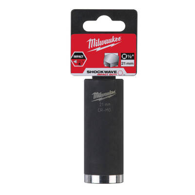 Milwaukee SHOCKWAVE Darbeli Lokma 1/2 inç 21 mm Kısa 4932352856 - 1