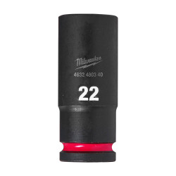 Milwaukee SHOCKWAVE Darbeli Lokma 1/2 inç 22 mm Derin 4932480340 - Milwaukee