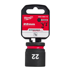 Milwaukee SHOCKWAVE Darbeli Lokma 1/2 inç 22 mm Kısa 4932480316 - Milwaukee