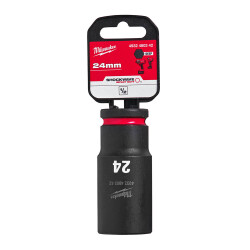 Milwaukee SHOCKWAVE Darbeli Lokma 1/2 inç 24 mm Derin 4932480342 - Milwaukee