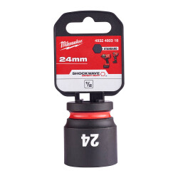 Milwaukee SHOCKWAVE Darbeli Lokma 1/2 inç 24 mm Kısa 4932480318 - 2