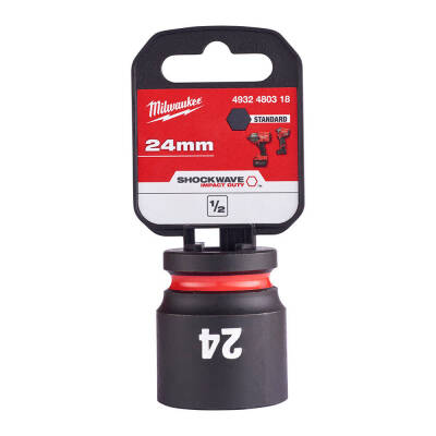 Milwaukee SHOCKWAVE Darbeli Lokma 1/2 inç 24 mm Kısa 4932480318 - 2