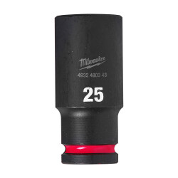 Milwaukee SHOCKWAVE Darbeli Lokma 1/2 inç 25 mm Derin 4932480343 - Milwaukee