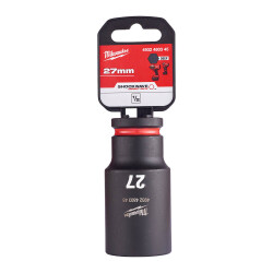 Milwaukee SHOCKWAVE Darbeli Lokma 1/2 inç 27 mm Derin 4932480345 - Milwaukee