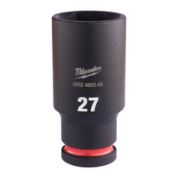 Milwaukee SHOCKWAVE Darbeli Lokma 1/2 inç 27 mm Derin 4932480345 - 2