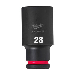 Milwaukee SHOCKWAVE Darbeli Lokma 1/2 inç 28 mm Derin 4932480346 - Milwaukee