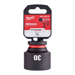 Milwaukee SHOCKWAVE Darbeli Lokma 1/2 inç 30 mm Kısa 4932480324 - Milwaukee