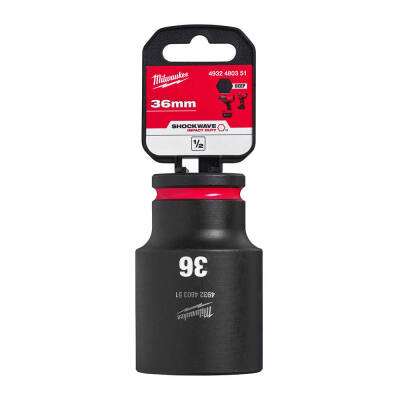 Milwaukee SHOCKWAVE Darbeli Lokma 1/2 inç 36 mm Derin 4932480351 - 2