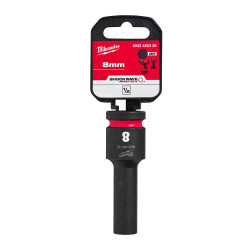 Milwaukee SHOCKWAVE Darbeli Lokma 1/2 inç 8 mm Derin 4932480326 - Milwaukee