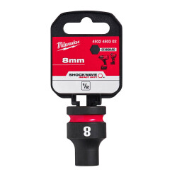 Milwaukee SHOCKWAVE Darbeli Lokma 1/2 inç 8 mm Kısa 4932480302 - Milwaukee