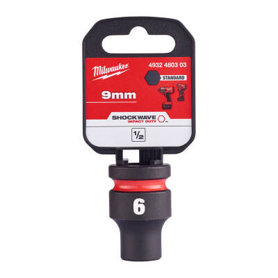 Milwaukee SHOCKWAVE Darbeli Lokma 1/2 inç 9 mm Kısa 4932480303 - 1