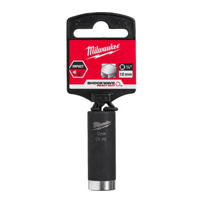 Milwaukee SHOCKWAVE Darbeli Lokma 1/4 inç 12 mm Derin 4932478006 - 1
