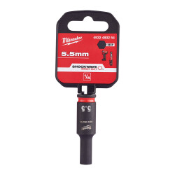 Milwaukee SHOCKWAVE Darbeli Lokma 1/4 inç 5,5 mm Derin 4932480254 - Milwaukee