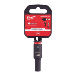 Milwaukee SHOCKWAVE Darbeli Lokma 1/4 inç 6 mm Derin 4932480255 - Milwaukee