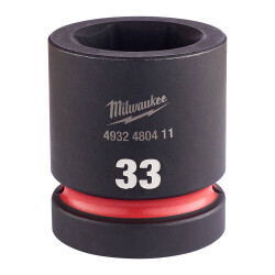 Milwaukee SHOCKWAVE Darbeli Lokma 1 inç 33 mm Kısa 4932480411 - Milwaukee