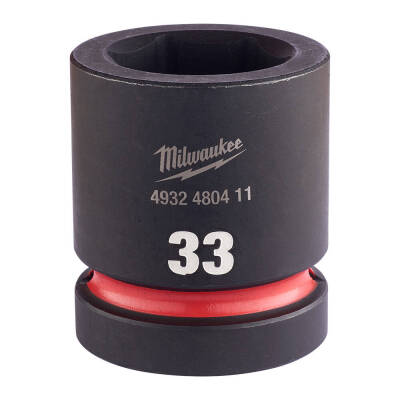 Milwaukee SHOCKWAVE Darbeli Lokma 1 inç 33 mm Kısa 4932480411 - 1