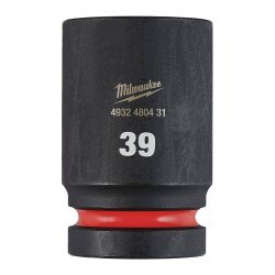 Milwaukee SHOCKWAVE Darbeli Lokma 1 inç 39 mm Derin 4932480431 - 1
