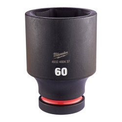 Milwaukee SHOCKWAVE Darbeli Lokma 1 inç 60 mm Derin 4932480437 - Milwaukee