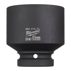 Milwaukee SHOCKWAVE Darbeli Lokma 1 inç 60 mm Kısa 4932471672 - 1