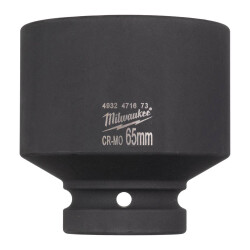 Milwaukee SHOCKWAVE Darbeli Lokma 1 inç 65 mm Kısa 4932471673 - Milwaukee