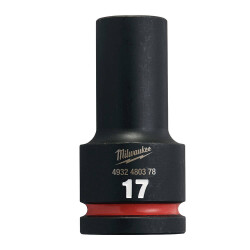 Milwaukee SHOCKWAVE Darbeli Lokma 3/4 inç 17 mm Derin 4932480378 - Milwaukee