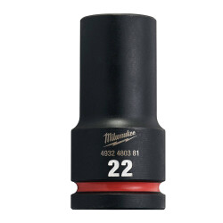Milwaukee SHOCKWAVE Darbeli Lokma 3/4 inç 22 mm Derin 4932480381 - Milwaukee