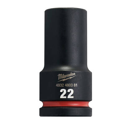 Milwaukee SHOCKWAVE Darbeli Lokma 3/4 inç 22 mm Derin 4932480381 - 1