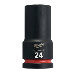 Milwaukee SHOCKWAVE Darbeli Lokma 3/4 inç 24 mm Derin 4932480383 - Milwaukee