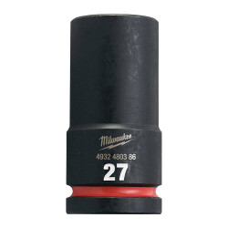 Milwaukee SHOCKWAVE Darbeli Lokma 3/4 inç 27 mm Derin 4932480386 - Milwaukee
