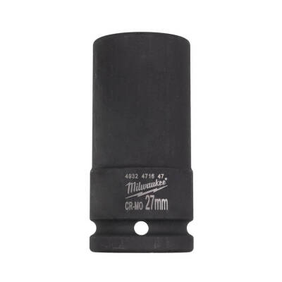 Milwaukee SHOCKWAVE Darbeli Lokma 3/4 inç 27 mm Kısa 4932471647 - 1